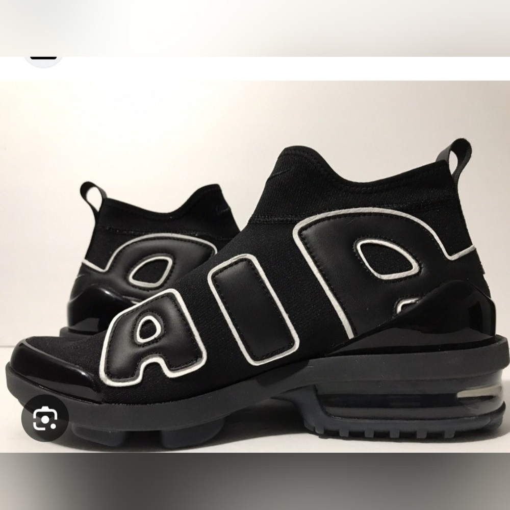 Nike Airquent Uptempo Black And White Sneakers Size 7.5 Used Excellent Condition